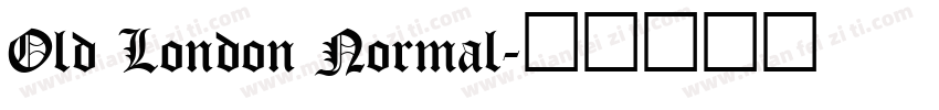 Old London Normal字体转换